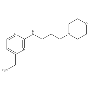 4-(aminomethyl)-N-(3-morpholin-4-ylpropyl)pyrimidin-2-amine结构式