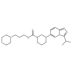 N-[3-(morpholin-4-yl)propyl]-1-[3-(propan-2-yl)[1,2,4]triazolo[4,3-b]pyridazin-6-yl]piperidine-3-carboxamide Structure