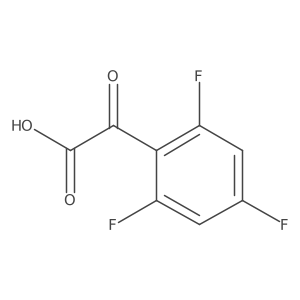2-Oxo-2-(2,4,6-trifluorophenyl)acetic acid Structure