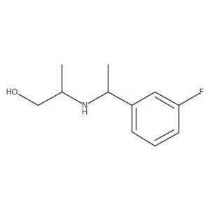 2-{[1-(3-Fluorophenyl)ethyl]amino}propan-1-ol结构式