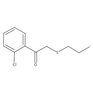 1-(2-Chlorophenyl)-2-(propylthio)ethan-1-one结构式