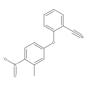 2-(3-Methyl-4-nitrophenoxy)benzonitrile结构式