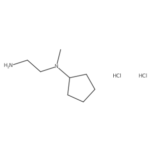 N-Cyclopentyl-N-methylethane-1,2-diamine dihydrochloride Structure