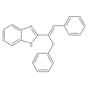 2-(1-Phenoxy-2-phenylethenyl)-1H-benzimidazole Structure