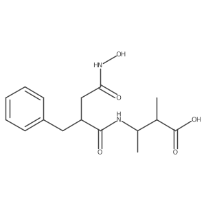 3-(2-Benzyl-3-hydroxycarbamoyl-propionylamino)-2-methyl-butyric acid Structure