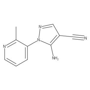 5-Amino-1-(2-methyl-3-pyridinyl)-1H-pyrazole-4-carbonitrile结构式