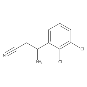 (3S)-3-Amino-3-(2,3-dichlorophenyl)propanenitrile Structure