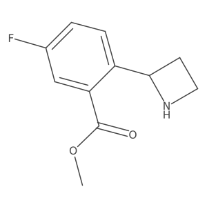 Methyl 2-(2S)-2-azetidinyl-5-fluorobenzoate结构式