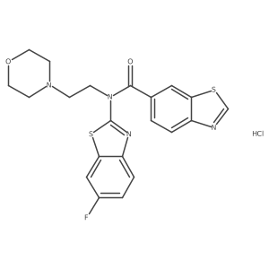 N-(6-fluorobenzo[d]thiazol-2-yl)-N-(2-morpholinoethyl)benzo[d]thiazole-6-carboxamide hydrochloride Structure