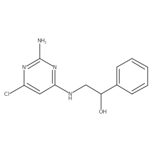 2-((2-Amino-6-chloropyrimidin-4-yl)amino)-1-phenylethan-1-ol结构式