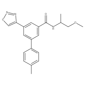 N-(1-methoxypropan-2-yl)-3-(4-methylphenyl)-5-(thiadiazol-4-yl)benzamide Structure
