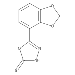 5-Benzo[1,3]dioxol-4-yl-[1,3,4]oxadiazole-2-thiol结构式