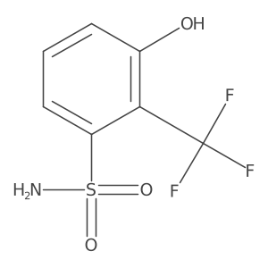 3-Hydroxy-2-(trifluoromethyl)benzenesulfonamide结构式