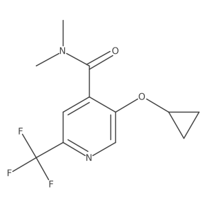 5-Cyclopropoxy-N,N-dimethyl-2-(trifluoromethyl)isonicotinamide Structure