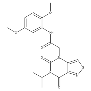 N-(2,5-dimethoxyphenyl)-2-(6-isopropyl-5,7-dioxo-6,7-dihydroisothiazolo[4,3-d]pyrimidin-4(5H)-yl)acetamide Structure