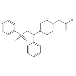 2-{4-[2-(Benzenesulfonyl)-1-phenylethyl]piperazin-1-yl}acetic acid Structure