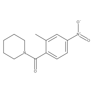 (2-Methyl-4-nitrophenyl)-piperidin-1-ylmethanone结构式