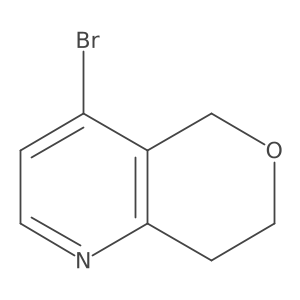 4-Bromo-7,8-dihydro-5H-pyrano[4,3-B]pyridine结构式