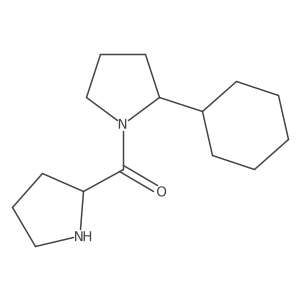 2-Cyclohexyl-1-(pyrrolidine-2-carbonyl)pyrrolidine Structure