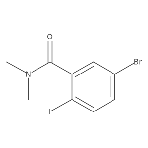 5-bromo-2-iodo-N,N-dimethylbenzamide结构式