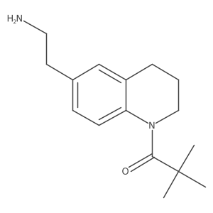 1-[6-(2-Aminoethyl)-1,2,3,4-tetrahydroquinolin-1-yl]-2,2-dimethylpropan-1-one Structure