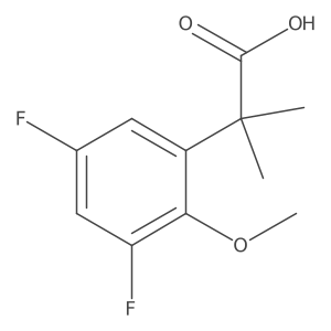2-(3,5-Difluoro-2-methoxyphenyl)-2-methylpropanoic acid Structure