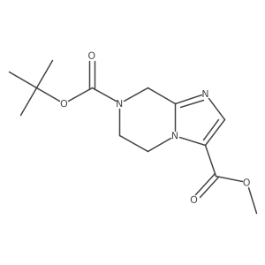 7-(1,1-Dimethylethyl) 3-methyl 5,6-dihydroimidazo[1,2-a]pyrazine-3,7(8H)-dicarboxylate结构式