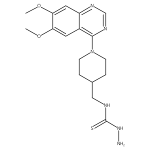 N-[[1-(6,7-Dimethoxy-4-quinazolinyl)-4-piperidinyl]methyl]hydrazinecarbothioamide结构式