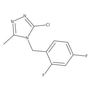 3-Chloro-4-(2,4-difluorobenzyl)-5-methyl-4H-1,2,4-triazole结构式