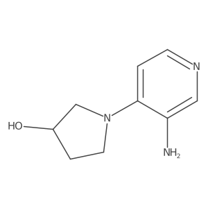 1-(3-Aminopyridin-4-yl)pyrrolidin-3-ol结构式