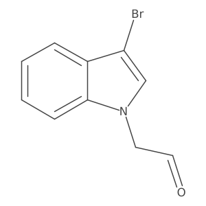 1H-Indole-1-acetaldehyde, 3-bromo- Structure