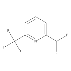 2-(Difluoromethyl)-6-(trifluoromethyl)pyridine Structure