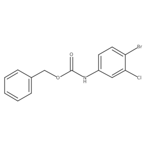 benzyl N-(4-bromo-3-chlorophenyl)carbamate结构式