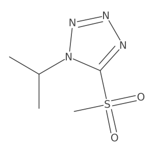1-isopropyl-5-(methylsulfonyl)-1H-tetrazole结构式