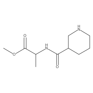 Methyl 2-(piperidine-3-carbonylamino)propanoate结构式