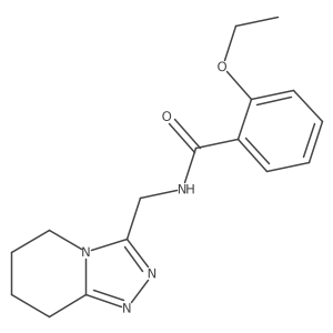 2-ethoxy-N-(5,6,7,8-tetrahydro[1,2,4]triazolo[4,3-a]pyridin-3-ylmethyl)benzamide结构式