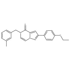 2-(4-ethoxyphenyl)-5-(3-methylbenzyl)pyrazolo[1,5-a]pyrazin-4(5H)-one Structure