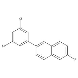 2-(3,5-Dichlorophenyl)-6-fluoronaphthalene结构式