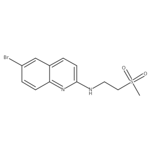 6-bromo-N-[2-(methylsulfonyl)ethyl]-2-quinolinamine Structure