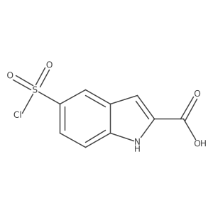 5-(Chlorosulfonyl)-1H-indole-2-carboxylic acid Structure