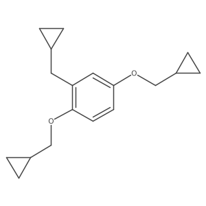Benzene, 1,4-bis(cyclopropylmethoxy)-2-(cyclopropylmethyl)-结构式