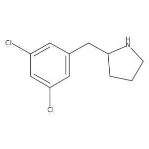 (S)-2-(3,5-Dichlorobenzyl)pyrrolidine结构式