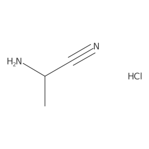 (2R)-2-aminopropanenitrile hydrochloride Structure