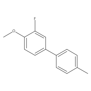 2-Fluoro-1-methoxy-4-(4-methylphenyl)benzene结构式