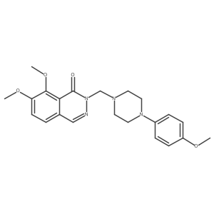 7,8-dimethoxy-2-{[4-(4-methoxyphenyl)piperazin-1-yl]methyl}phthalazin-1(2H)-one Structure