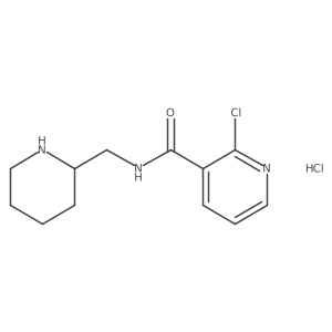 2-chloro-N-(piperidin-2-ylmethyl)nicotinamide hydrochloride结构式
