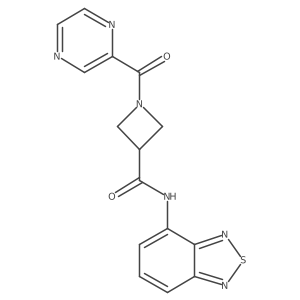 N-(benzo[c][1,2,5]thiadiazol-4-yl)-1-(pyrazine-2-carbonyl)azetidine-3-carboxamide Structure