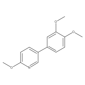 5-(3,4-Dimethoxyphenyl)-2-methoxypyridine Structure