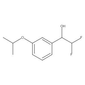 2,2-Difluoro-1-[3-(propan-2-yloxy)phenyl]ethan-1-ol Structure