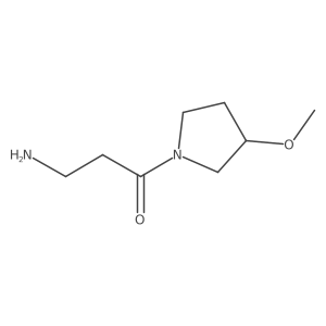 3-Amino-1-(3-methoxypyrrolidin-1-yl)propan-1-one结构式